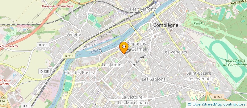 localisation de l'entreprise SB DISTRIBUTION & CONSULTING  COMPIEGNE