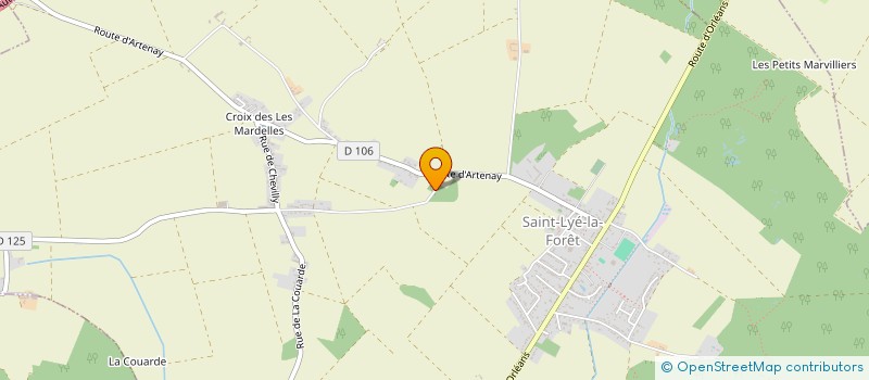 localisation de l'entreprise SB ELEC 45  SAINT-LYE-LA-FORET