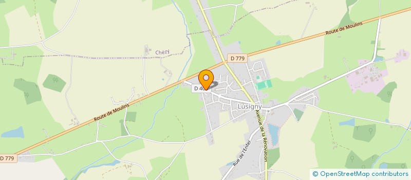 localisation de l'entreprise SB + ELEC à LUSIGNY