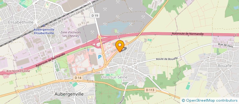 localisation de l'entreprise SB ENERGIES  FLINS-SUR-SEINE