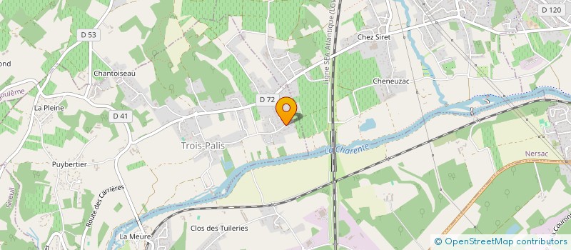 localisation de l'entreprise SB ETANCHEITE à TROIS-PALIS