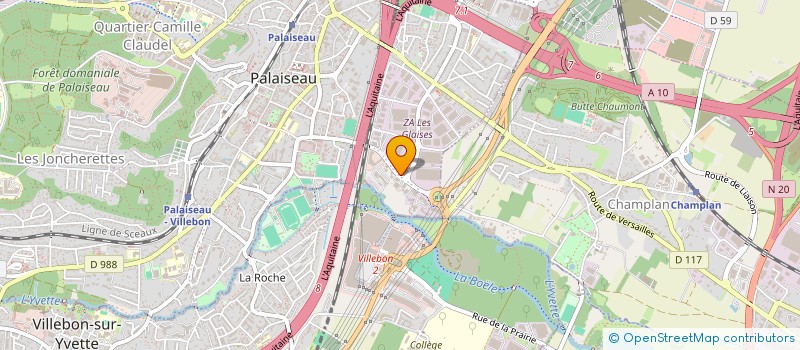 localisation de l'entreprise SB EXPRESS  PALAISEAU