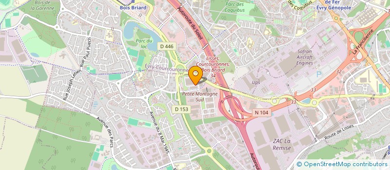localisation de l'entreprise SB FACONNAGE GRAND PARIS à LISSES