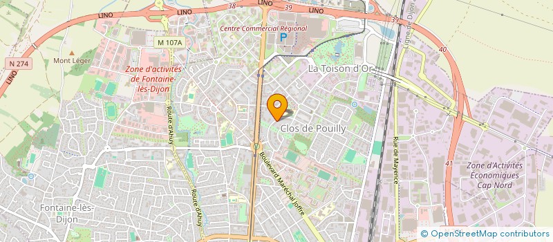 localisation de l'entreprise SB FENETRE 21  DIJON