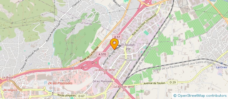 localisation de l'entreprise SB FIBER à LA GARDE