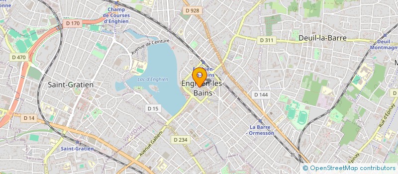 localisation de l'entreprise SB FINANCE à ENGHIEN-LES-BAINS