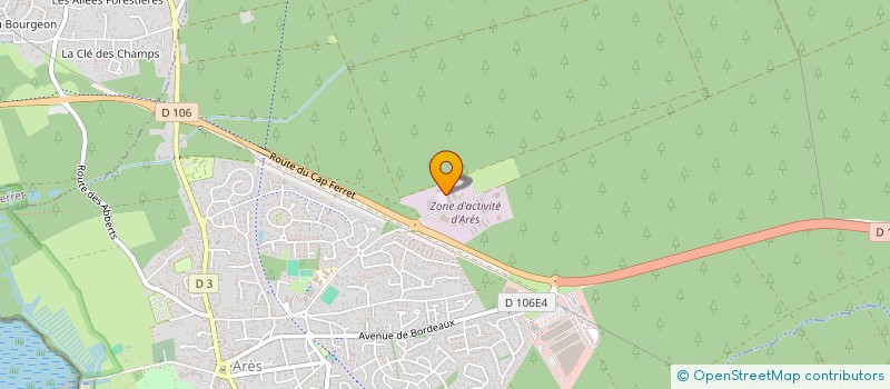 localisation de l'entreprise SB FLAMME ENERGIE  ARES