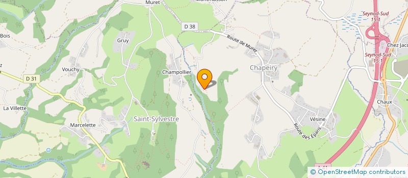 localisation de l'entreprise SB FLUIDES  CHAPEIRY