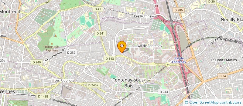 localisation de l'entreprise SB FORMATION à FONTENAY-SOUS-BOIS