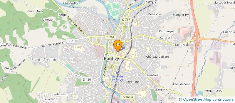 localisation de l'entreprise SB HOLDING à PONTIVY