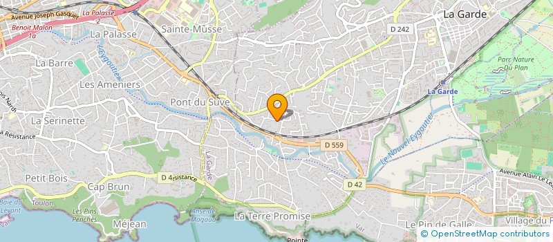 localisation de l'entreprise SB HOLDING  LA GARDE