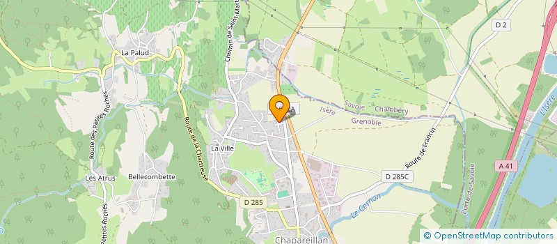 localisation de l'entreprise SB HOLDING  CHAPAREILLAN