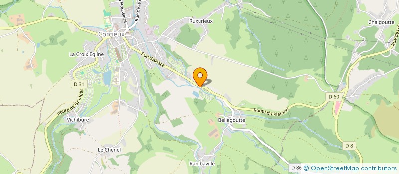 localisation de l'entreprise SB HOLDING  CORCIEUX