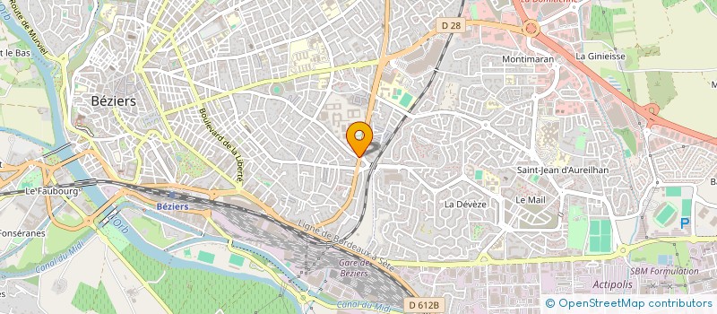 localisation de l'entreprise SB IMMO  BEZIERS