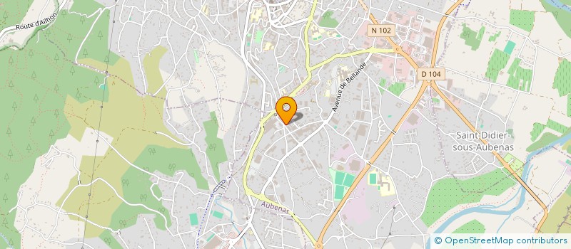 localisation de l'entreprise SB IMMO à AUBENAS