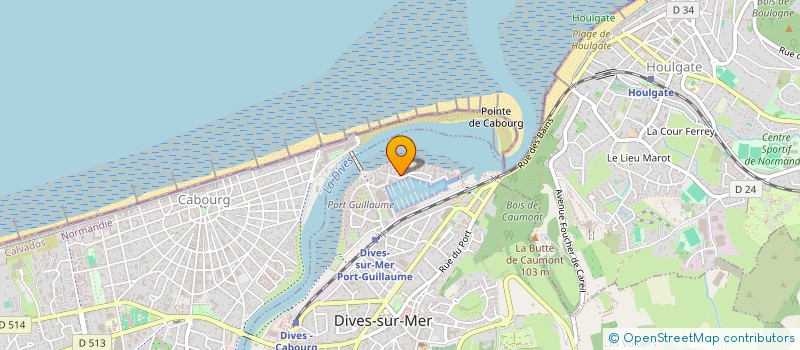 localisation de l'entreprise SB IMMO à DIVES-SUR-MER