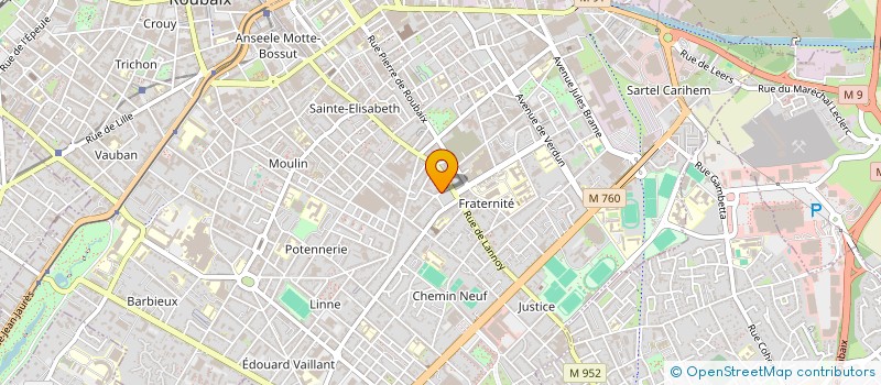 localisation de l'entreprise SB IMMO  ROUBAIX