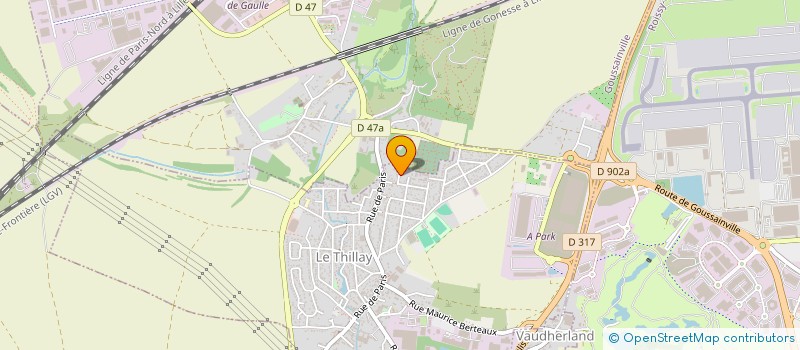 localisation de l'entreprise SB IMMO  LE THILLAY