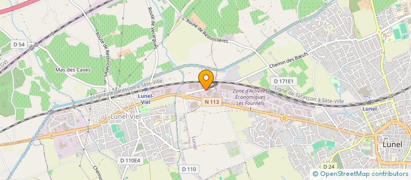 localisation de l'entreprise SB IMMO  LUNEL-VIEL