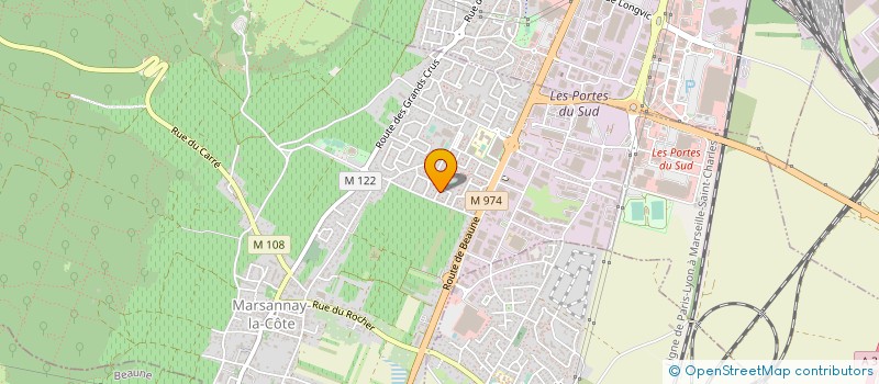 localisation de l'entreprise SB IMMOBILIER à MARSANNAY-LA-COTE