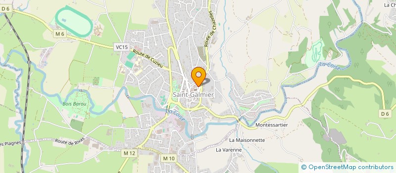 localisation de l'entreprise SB IMMOBILIER  SAINT-GALMIER