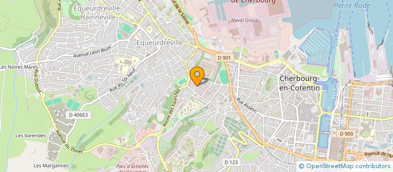 localisation de l'entreprise SB IMMOBILIER à CHERBOURG-EN-COTENTIN