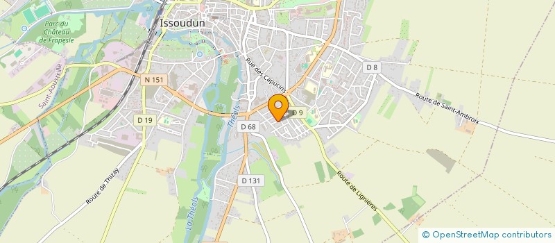 localisation de l'entreprise SB IMMOBILIER à ISSOUDUN