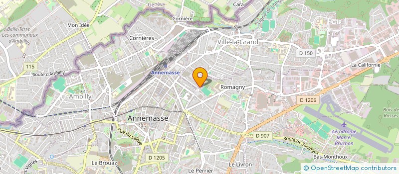 localisation de l'entreprise SB. IMMOBILIER à ANNEMASSE