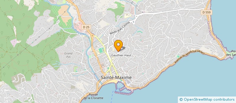 localisation de l'entreprise SB IMMOS à SAINTE-MAXIME