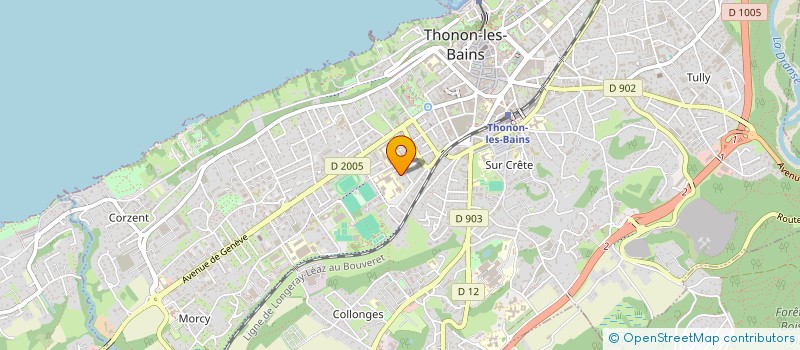 localisation de l'entreprise SB IMPORT 74 à THONON-LES-BAINS