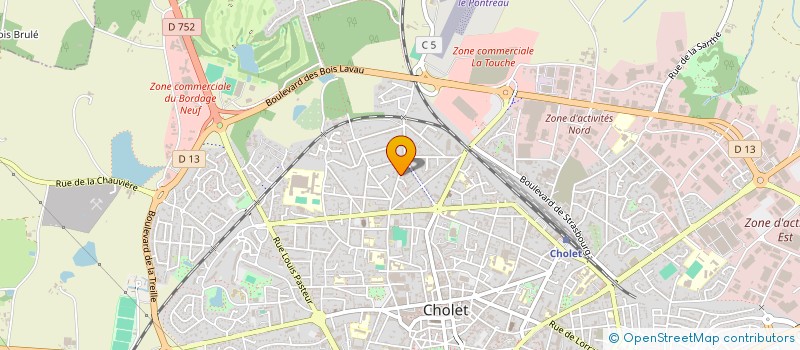 localisation de l'entreprise SB INVEST à CHOLET
