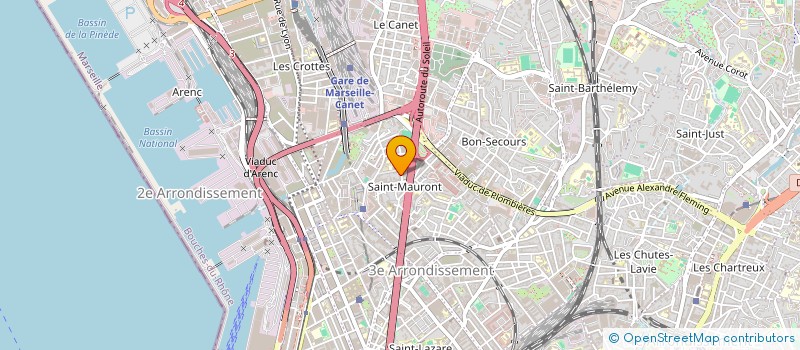 localisation de l'entreprise SB INVEST à MARSEILLE