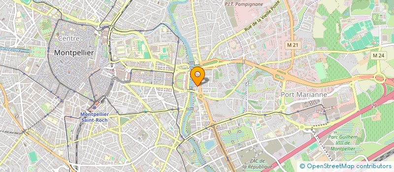 localisation de l'entreprise SB INVEST à MONTPELLIER
