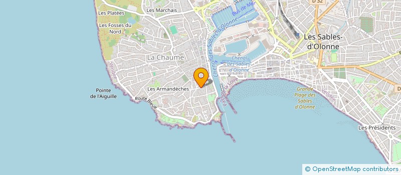 localisation de l'entreprise SB INVEST à LES SABLES D'OLONNE