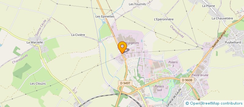 localisation de l'entreprise SB.INVESTISSEMENT  SAINT-GERMAIN-DE-PRINCAY