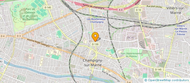 localisation de l'entreprise SB LOCATION à CHAMPIGNY-SUR-MARNE