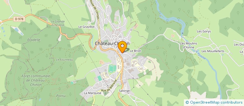 localisation de l'entreprise SB LOCATIONS  CHATEAU-CHINON (VILLE)