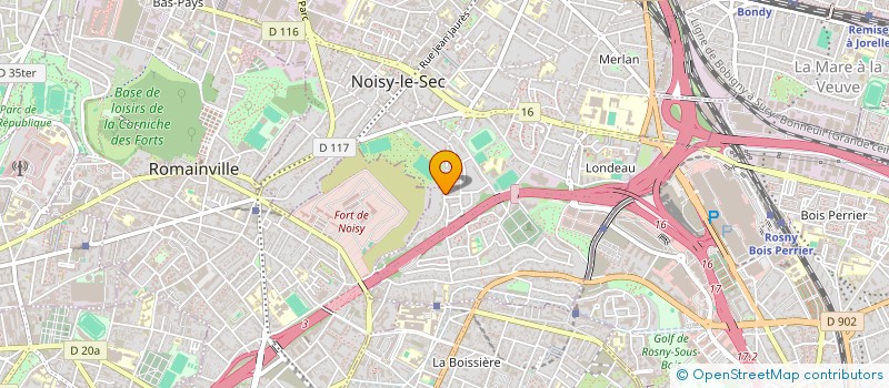 localisation de l'entreprise SB LOGISTICS à NOISY-LE-SEC