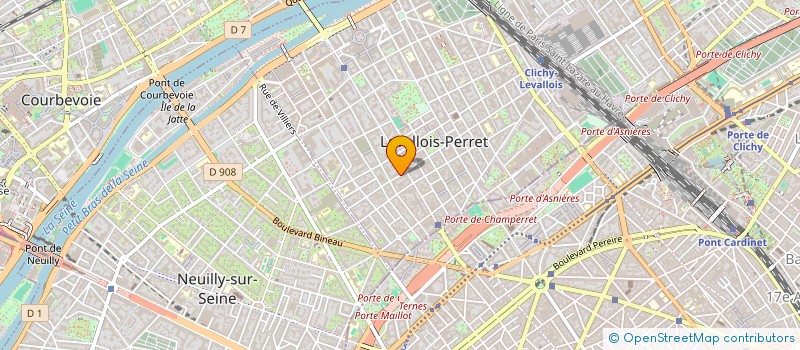 localisation de l'entreprise SB MEDIA & COMMUNICATION à LEVALLOIS-PERRET