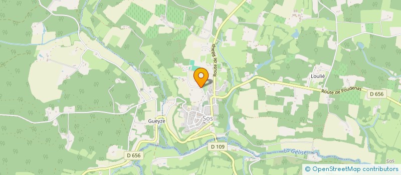localisation de l'entreprise SB MENUISERIE à SOS