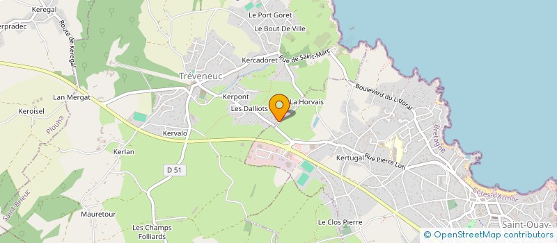 localisation de l'entreprise SB MENUISERIE  TREVENEUC