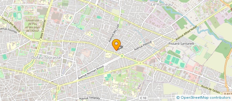 localisation de l'entreprise SB NEGOCE à PAU