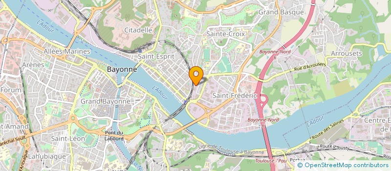 localisation de l'entreprise SB NETTOYAGE à BAYONNE