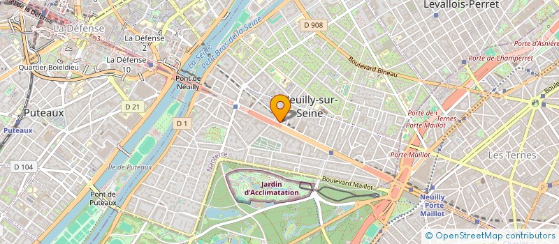 localisation de l'entreprise SB OPTIMIUM à NEUILLY-SUR-SEINE