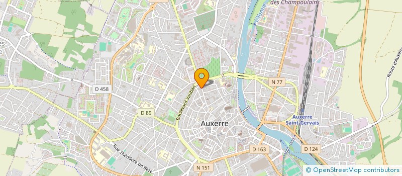 localisation de l'entreprise SB OPTIQUE à AUXERRE