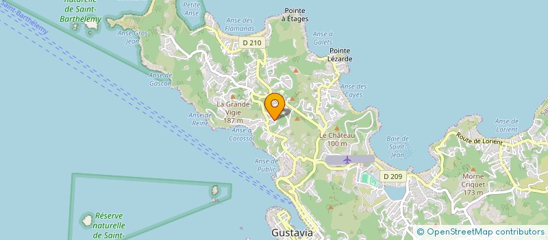 localisation de l'entreprise SB PARTNERS à SAINT BARTHELEMY