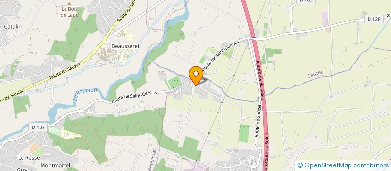 localisation de l'entreprise SB PATRIMOINE CONSEIL  MONTBOUCHER-SUR-JABRON