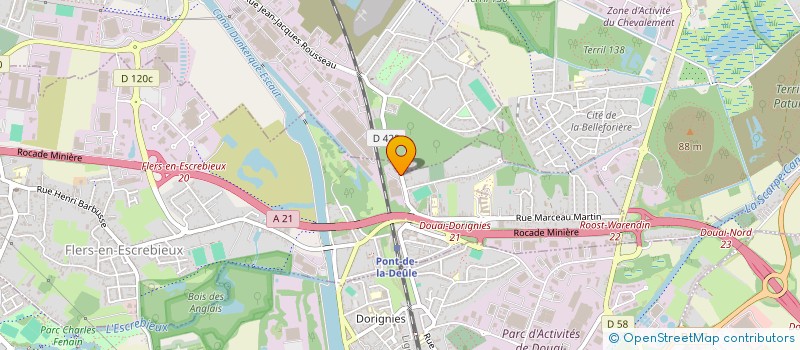 localisation de l'entreprise SB PHONING  FLERS-EN-ESCREBIEUX