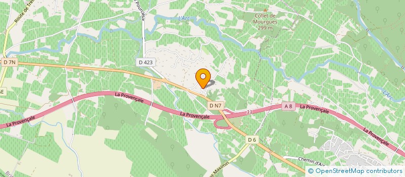 localisation de l'entreprise SB PISCINES  POURRIERES