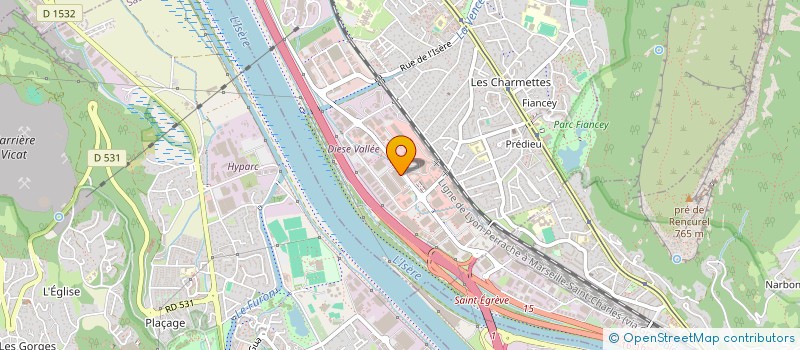 localisation de l'entreprise SB PNEU  SAINT-EGREVE